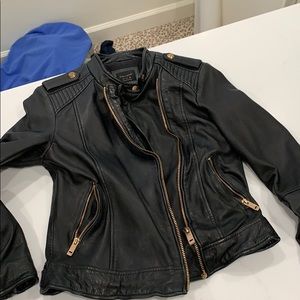 Zara leather motor jacket